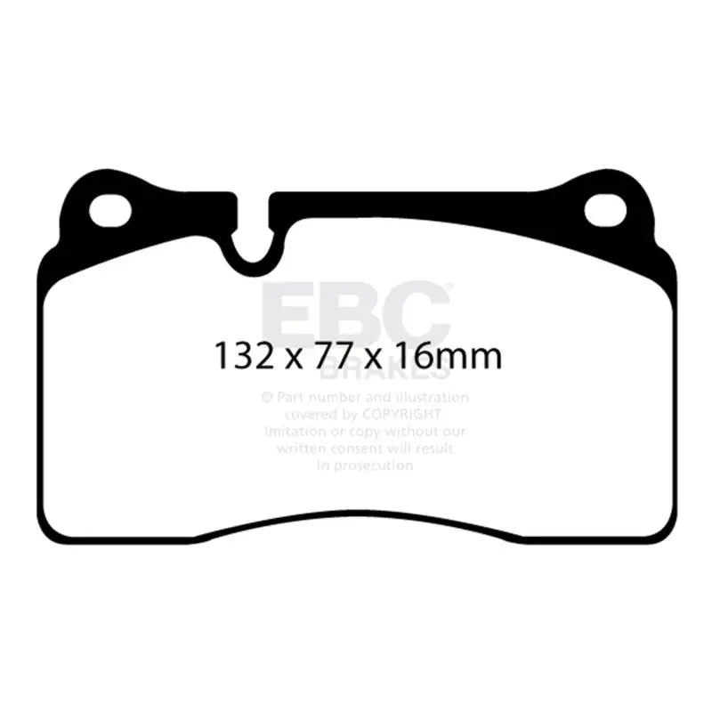 EBC DP42070R EBC 11-14 Audi TT RS 2.5 Turbo Yellowstuff Front Brake Pads