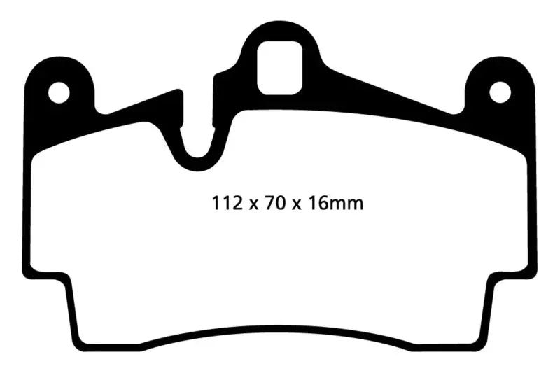 EBC 11-15 Audi Q7 3.0 Supercharged Yellowstuff Rear Brake Pads - Truck & Automotive