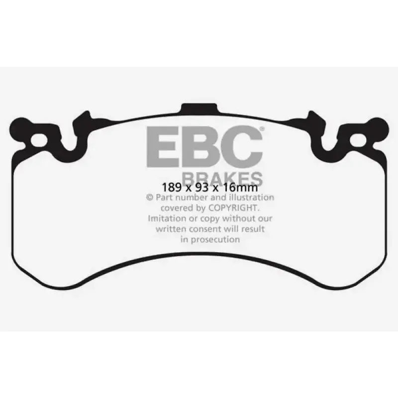EBC 11+ Audi A8 Quattro 6.3 (Cast Iron Rotors) Yellowstuff Front Brake Pads 