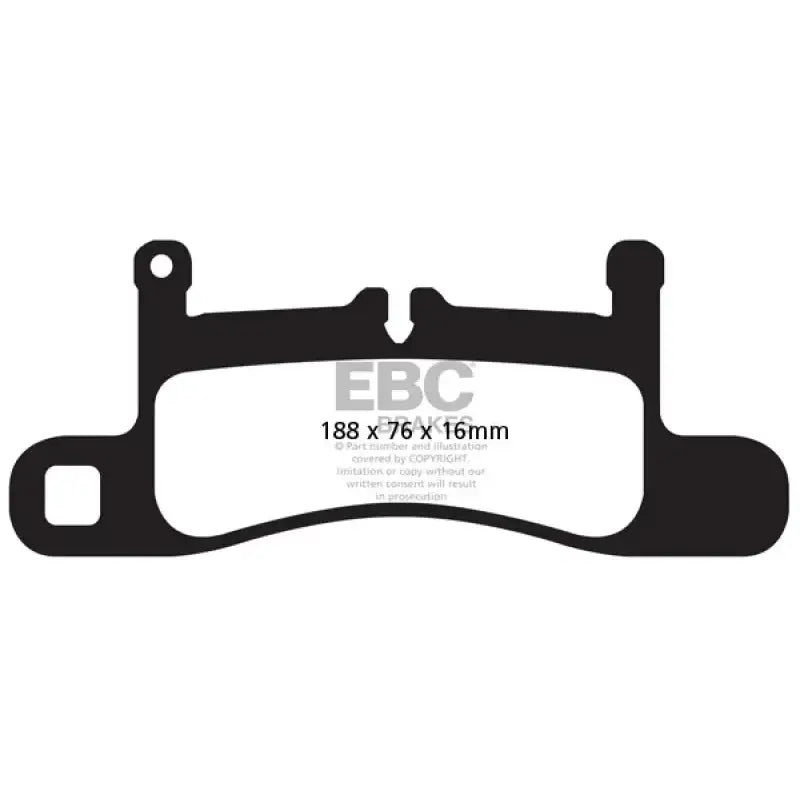EBC EBC 12-15 Porsche 911 (991) (Cast Iron Rotor only) 3.4 Carrera Redstuff Rear Brake Pads