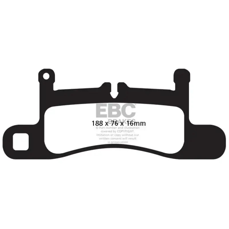 EBC EBC 12-15 Porsche 911 (991) (Cast Iron Rotor only) 3.4 Carrera Redstuff Rear Brake Pads