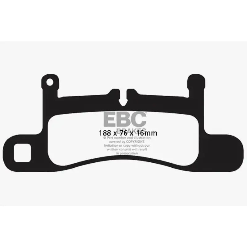 EBC EBC 12-15 Porsche 911 (991) (Cast Iron Rotor only) 3.4 Carrera Redstuff Rear Brake Pads
