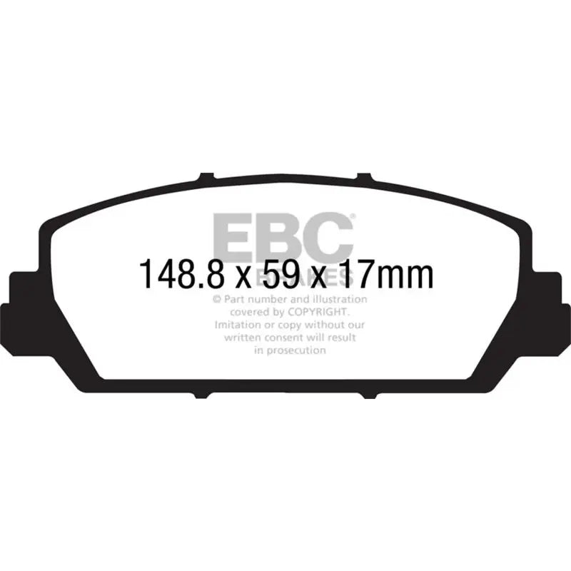EBC DP31896C EBC 12+ Acura RDX 3.5 Redstuff Front Brake Pads