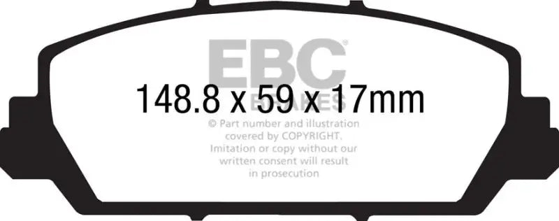 EBC 12 + Acura RDX 3.5 Redstuff Front Brake Pads - Truck & Automotive