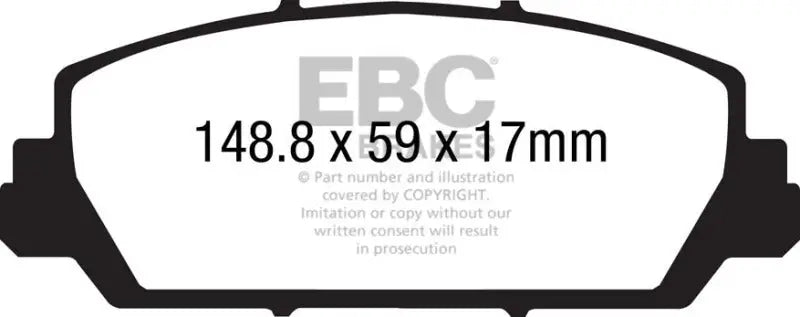 EBC 12 + Acura RDX 3.5 Redstuff Front Brake Pads - Truck & Automotive