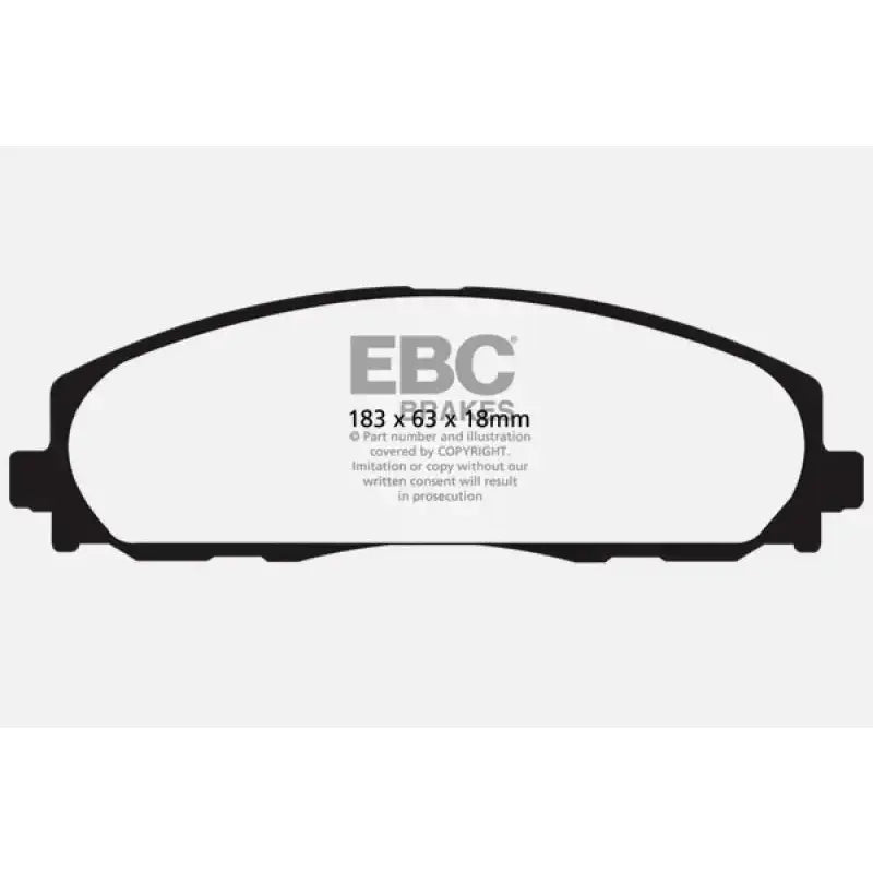 EBC EBC 12+ Chrysler Town & Country 3.6 Yellowstuff Front Brake Pads