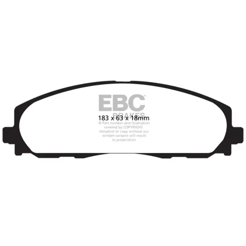 EBC EBC 12+ Chrysler Town & Country 3.6 Yellowstuff Front Brake Pads
