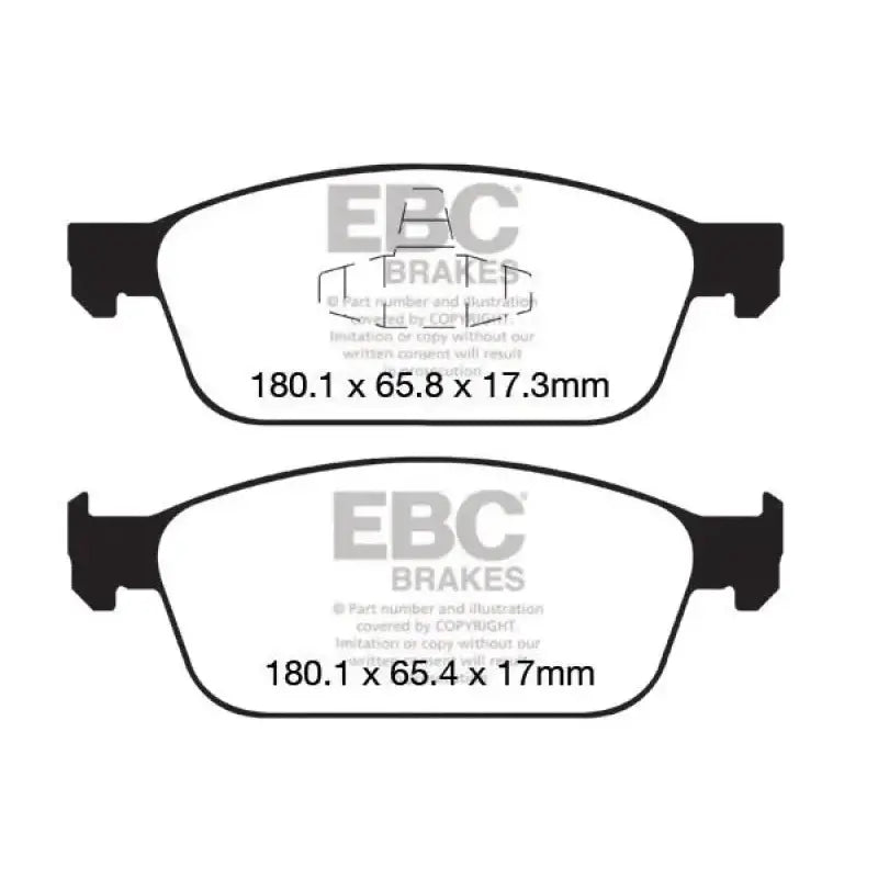 EBC 12+ Ford Focus 2.0 Turbo ST Redstuff Front Brake Pads