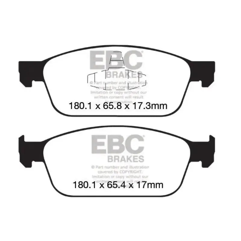 EBC 12+ Ford Focus 2.0 Turbo ST Redstuff Front Brake Pads