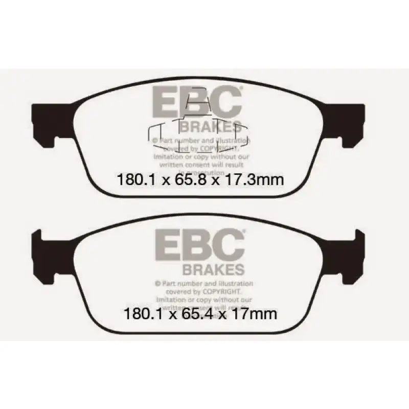 EBC 12+ Ford Focus 2.0 Turbo ST Redstuff Front Brake Pads