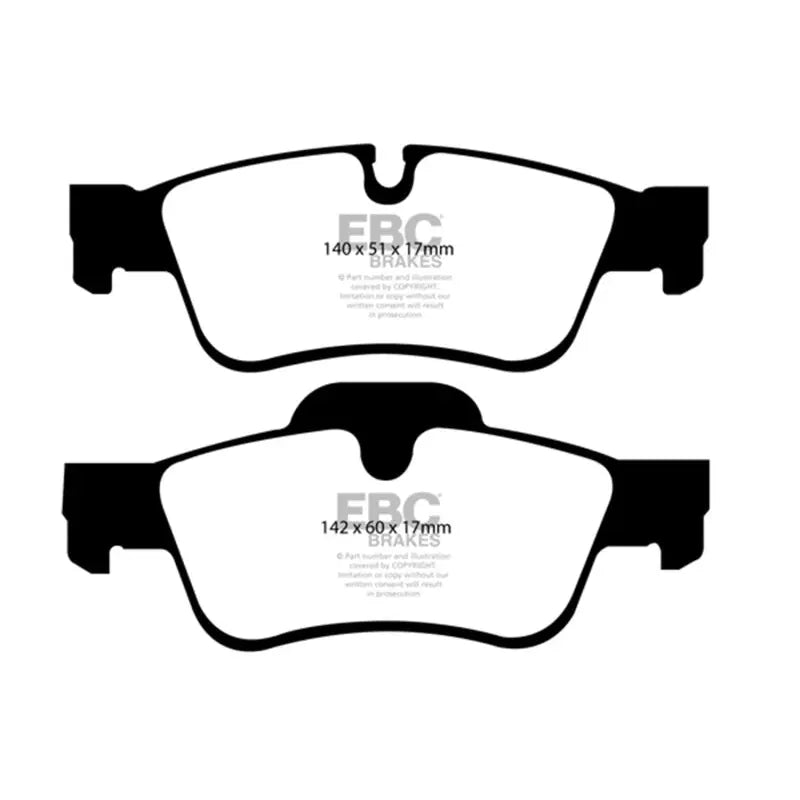 EBC DP31593C EBC 12+ Mercedes-Benz G63 AMG 5.5 Twin Turbo Redstuff Rear Brake Pads