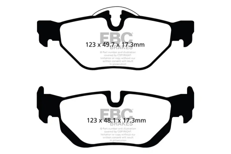 EBC 13+ BMW X1 2.0 Turbo (28i) Ultimax2 Rear Brake Pads - UD1267