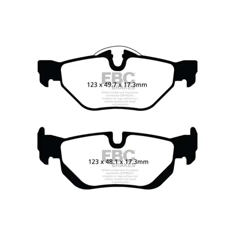 EBC 13+ BMW X1 2.0 Turbo (28i) Ultimax2 Rear Brake Pads - UD1267