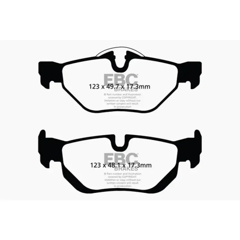 EBC 13+ BMW X1 2.0 Turbo (28i) Ultimax2 Rear Brake Pads - UD1267