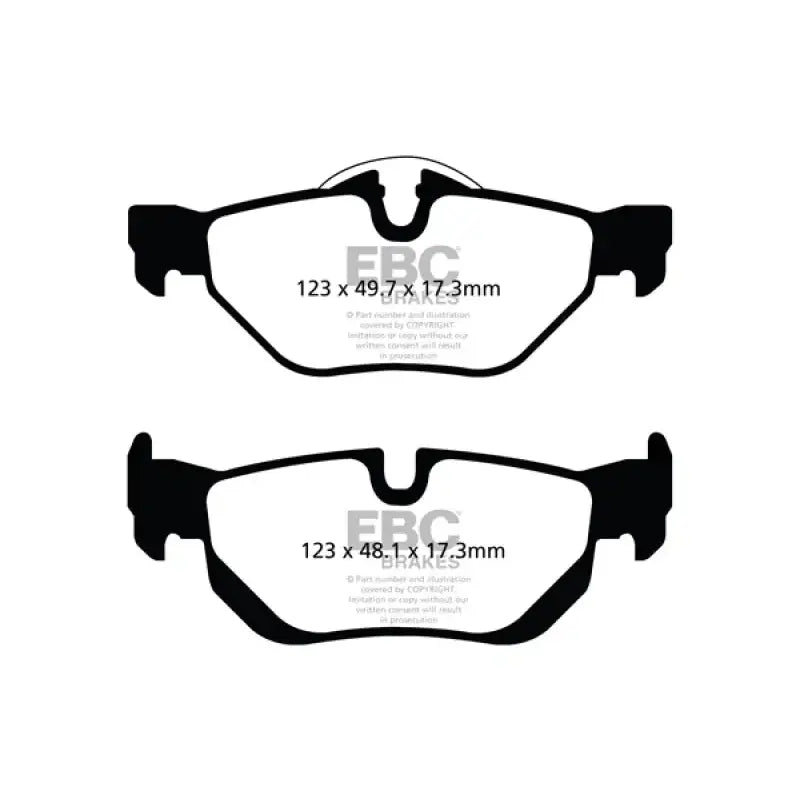 EBC 13+ BMW X1 2.0 Turbo (28i) Ultimax2 Rear Brake Pads - UD1267