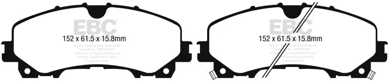 EBC 13+ Infiniti Q50 3.7 Redstuff Front Brake Pads