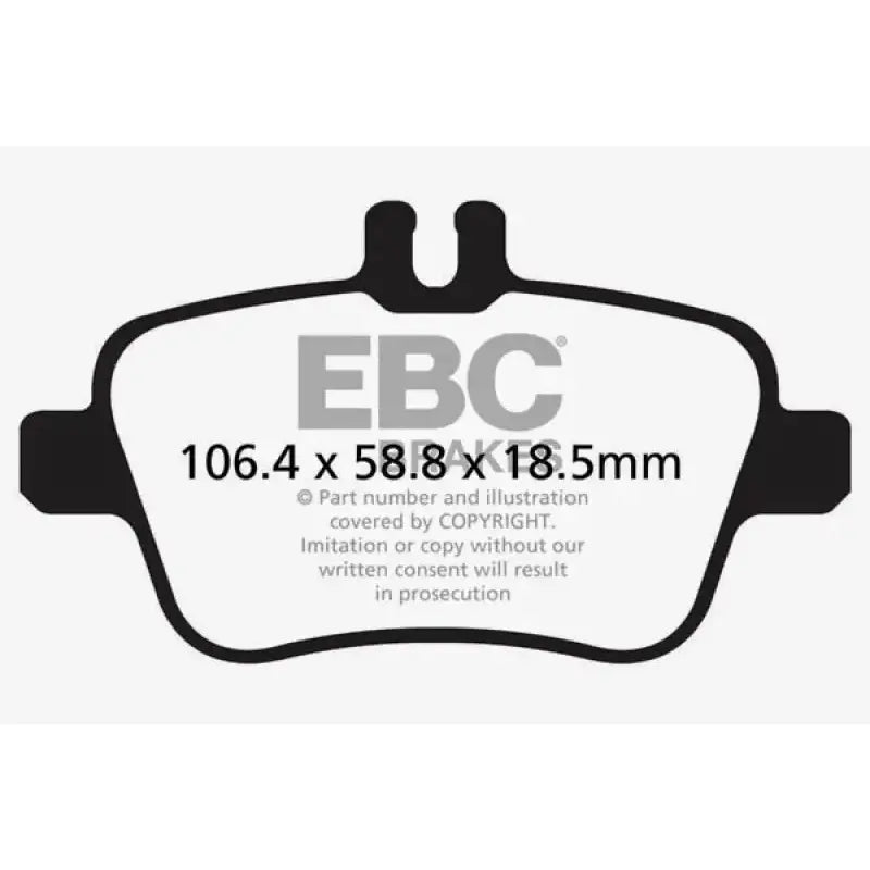EBC 13+ Mercedes-Benz CLA250 2.0 Turbo Greenstuff Rear Brake Pads