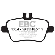 EBC 13+ Mercedes-Benz CLA250 2.0 Turbo Greenstuff Rear Brake Pads