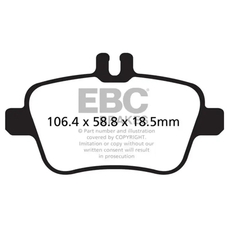 EBC 13+ Mercedes-Benz CLA250 2.0 Turbo Greenstuff Rear Brake Pads