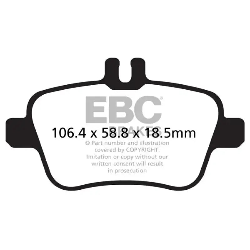 EBC 13+ Mercedes-Benz CLA250 2.0 Turbo Greenstuff Rear Brake Pads