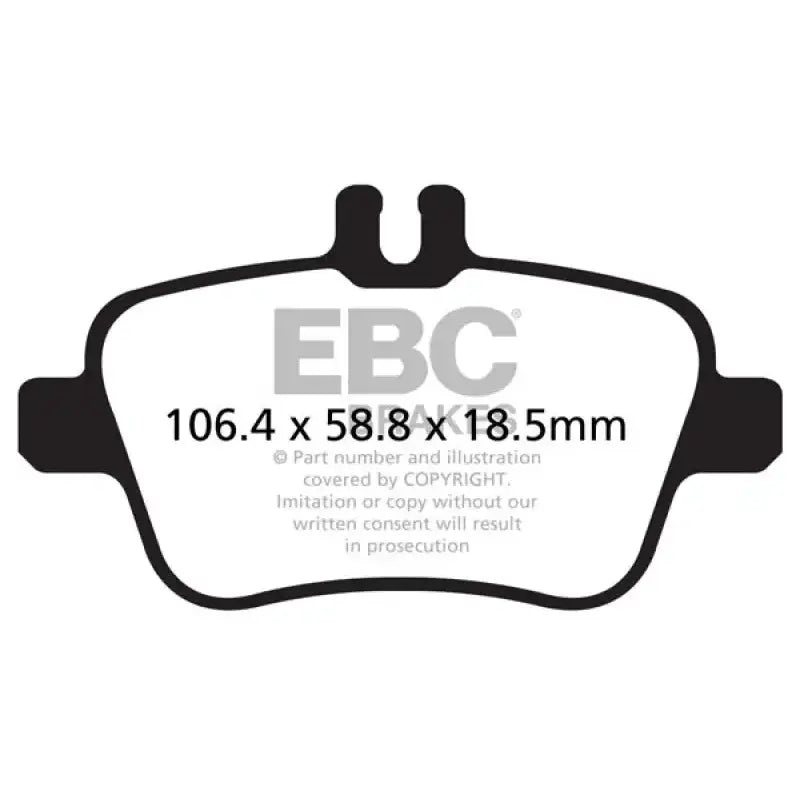 EBC 13+ Mercedes-Benz CLA250 2.0 Turbo Greenstuff Rear Brake Pads