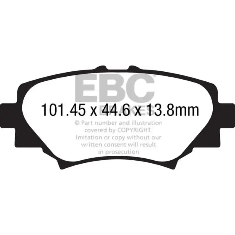 EBC EBC 14+ Mazda 3 2.0 (Japan Build) Redstuff Rear Brake Pads