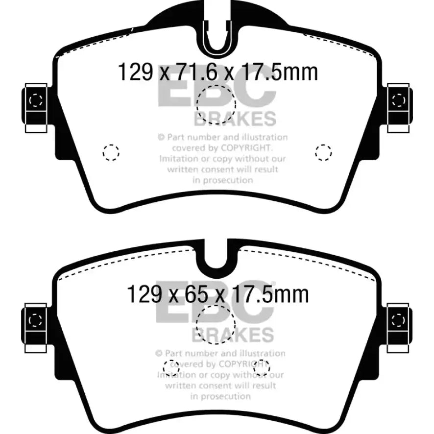 EBC 14 + Mini Hardtop 2.0 Turbo Cooper S Redstuff Front Brake Pads - Truck & Automotive