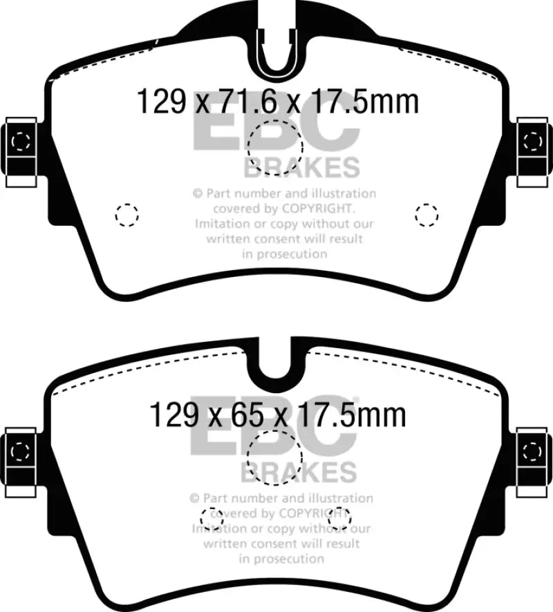 EBC 14 + Mini Hardtop 2.0 Turbo Cooper S Redstuff Front Brake Pads - Truck & Automotive