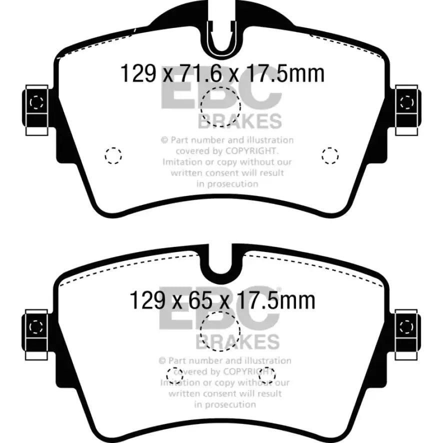 EBC 14 + Mini Hardtop 2.0 Turbo Cooper S Redstuff Front Brake Pads - Truck & Automotive