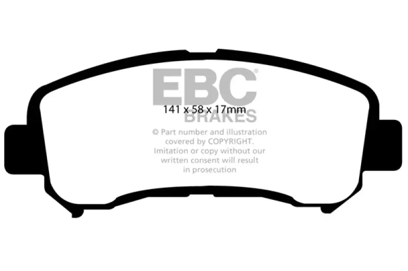 EBC 14 + Nissan Juke 1.6 Turbo Nismo RS Yellowstuff Front Brake Pads - Truck & Automotive