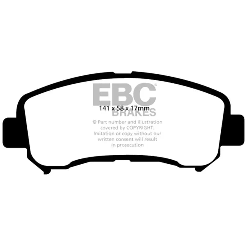 EBC DP41954R EBC 14+ Nissan Juke 1.6 Turbo Nismo RS Yellowstuff Front Brake Pads