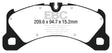 EBC 14 + Porsche Macan (Cast Iron Rotors only) 3.0 Twin Turbo Yellowstuff Front Brake Pads - Truck & Automotive