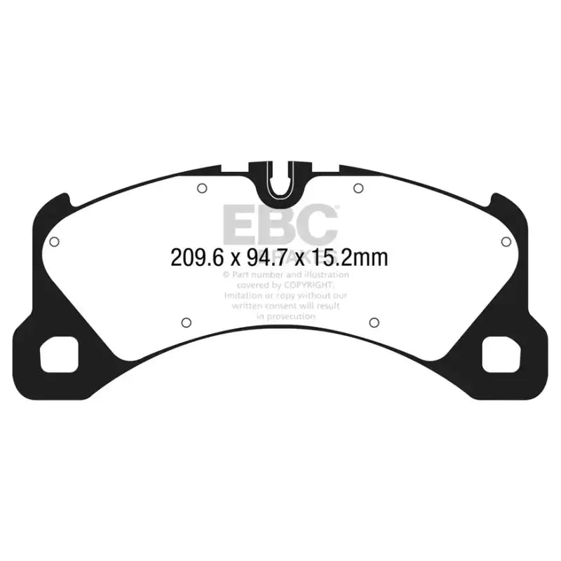 EBC 14 + Porsche Macan (Cast Iron Rotors only) 3.0 Twin Turbo Yellowstuff Front Brake Pads - Truck & Automotive