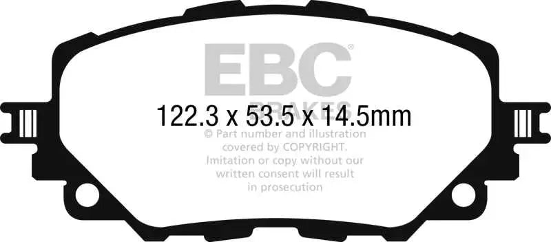 EBC 15-17 Mazda Miata MX-5 Yellowstuff Front Brake Pads 