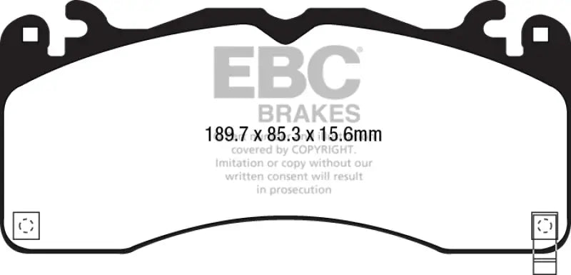 EBC 15 + Ford Mustang 5.0 Performance Pkg Yellowstuff Front Brake Pads - Truck & Automotive