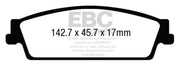 EBC 15 + Gmc Yukon XL / Denali 1500 Extra Duty Rear Brake Pads - Truck & Automotive