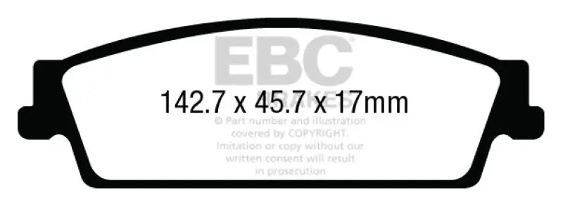 EBC 15 + Gmc Yukon XL / Denali 1500 Extra Duty Rear Brake Pads - Truck & Automotive