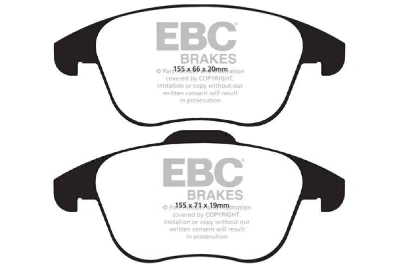 EBC 15 and up Audi Q3 2.0 Turbo Greenstuff Front Brake Pads - Truck & Automotive