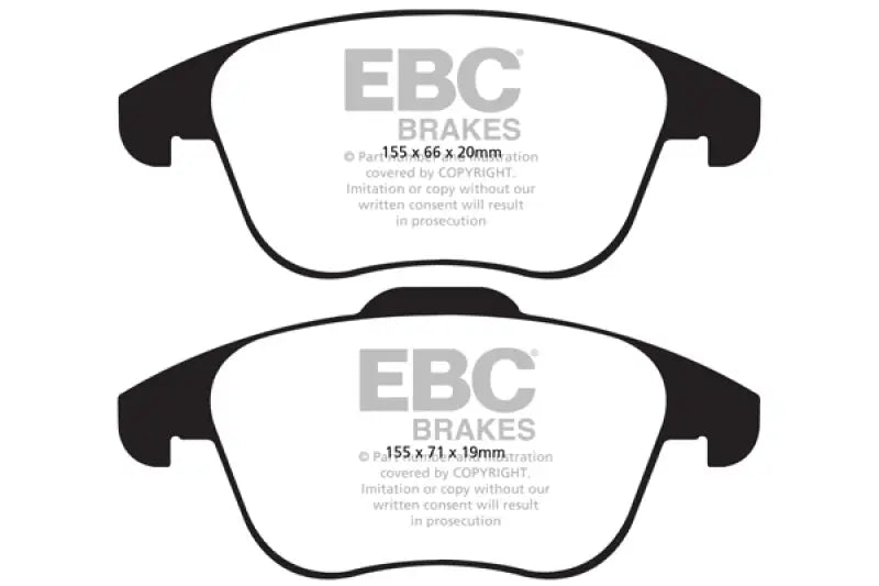 EBC 15 and up Audi Q3 2.0 Turbo Greenstuff Front Brake Pads - Truck & Automotive