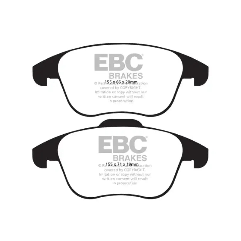 EBC 15 and up Audi Q3 2.0 Turbo Greenstuff Front Brake Pads - Truck & Automotive