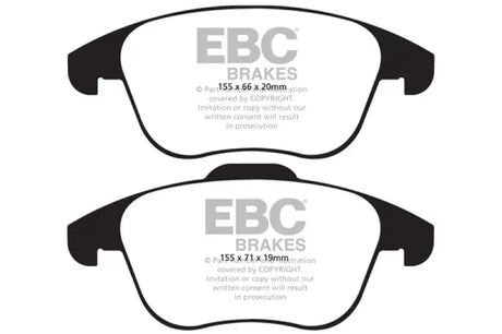 EBC 15 and up Audi Q3 2.0 Turbo Greenstuff Front Brake Pads - Truck & Automotive