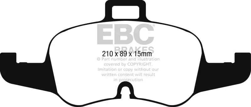 EBC 16-17 Audi TT Yellowstuff Front Brake Pads 