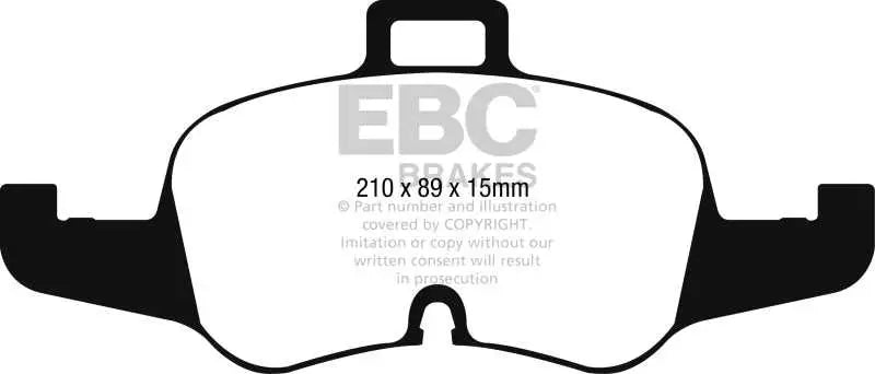 EBC 16-17 Audi TT Yellowstuff Front Brake Pads 