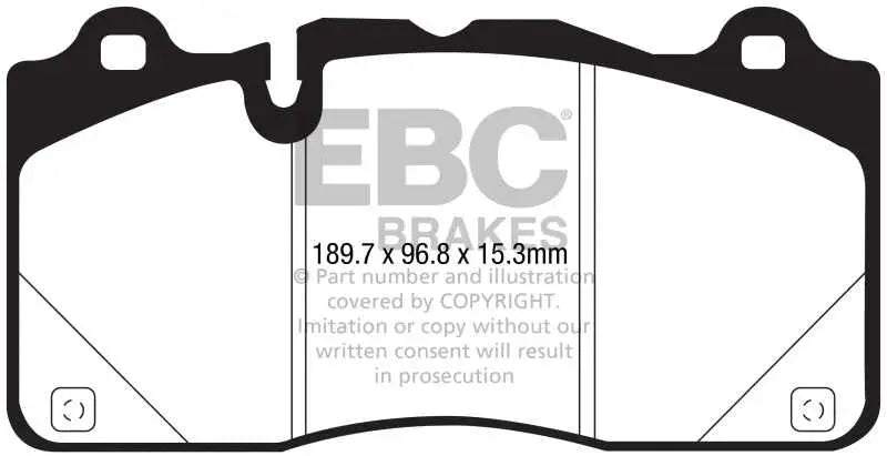 EBC 16-18 Cadillac CTS-V Redstuff Ceramic Low Dust Front Brake Pads 