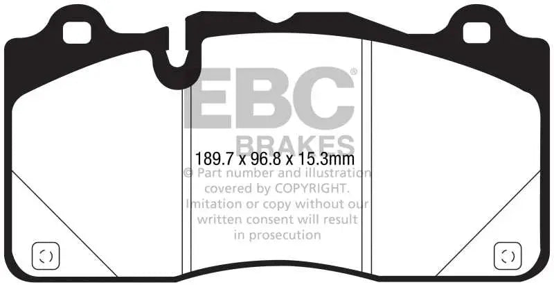 EBC 16-18 Cadillac CTS-V Redstuff Ceramic Low Dust Front Brake Pads 