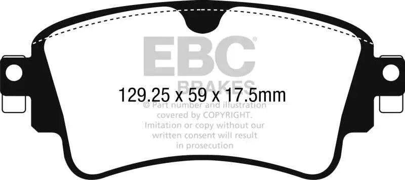 EBC 17-18 Audi A4 / A4 Quattro / A5 Quattro Yellowstuff Rear Brake Pads 