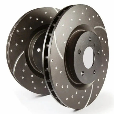 EBC 17-22 Honda Civic Type-R (FK8) GD Sport Slotted and Dimpled Rear Rotors - Brakes