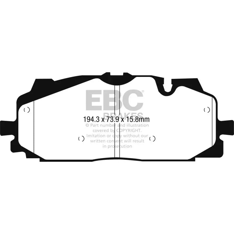 EBC DP32277C EBC 18-19 Audi S4 / S5 Redstuff Ceramic Low Dust Front Brake Pads