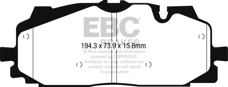 EBC 18-19 Audi S4 / S5 Redstuff Ceramic Low Dust Front Brake Pads - Truck & Automotive