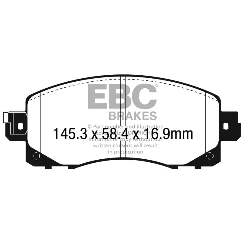 EBC UD2045 EBC 18+ Subaru Crosstrek 2 Ultimax Front Brake Pads